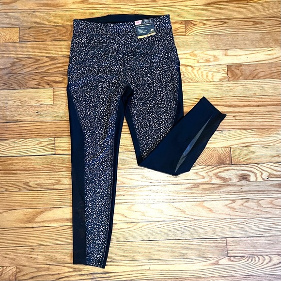 Xersion Train Compression Leggings Size Small Black/White NWT - Picture 2 of 8